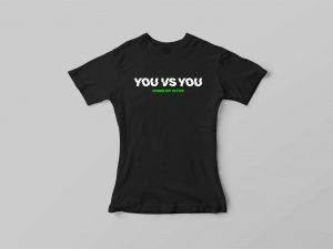 YOU VS YOU TEE <br> WOMENS BLACK